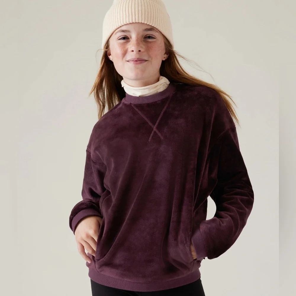 Athleta Girl Feelin’ Great 2.0 Sweatshirt, Girls Size Small (7)